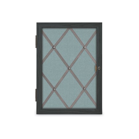 United Visual Products Sliding Door 12" Wood Framed Display Cas, UVDC1651-OAK-DBURGU UVDC1651-OAK-DBURGU